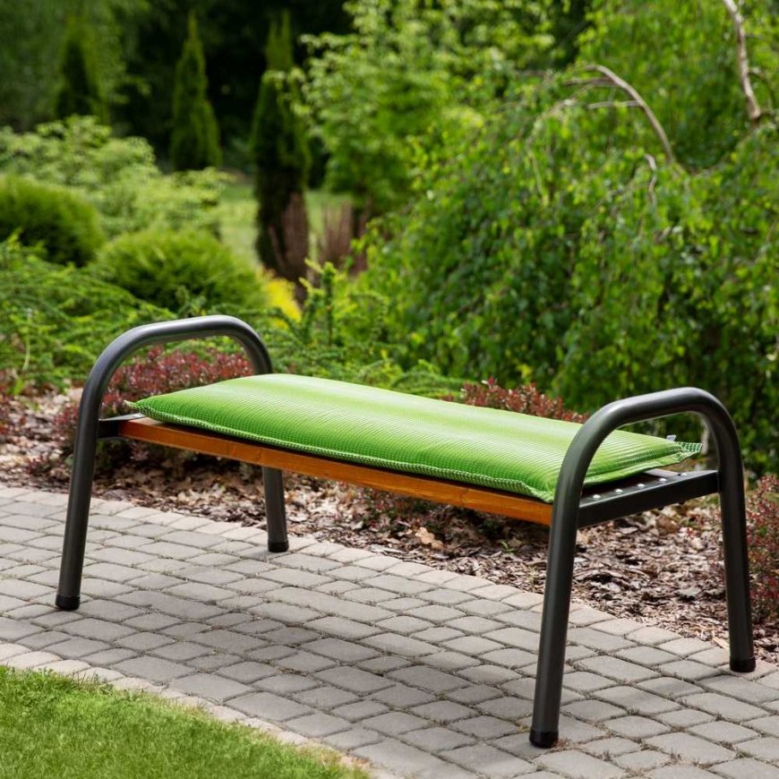 Patio bench cushion, green – 3