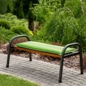 Patio bench cushion, green Patio bench cushion, green