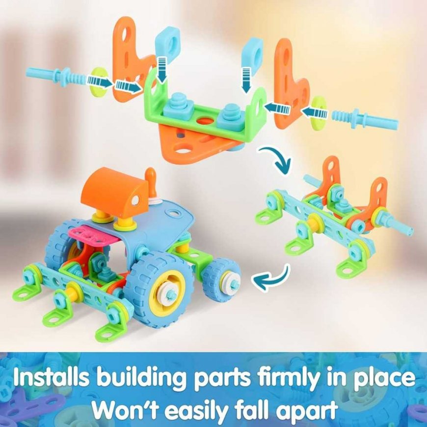 Woopie 6 in 1 STEM Building Blocks Vehicle Set – 4