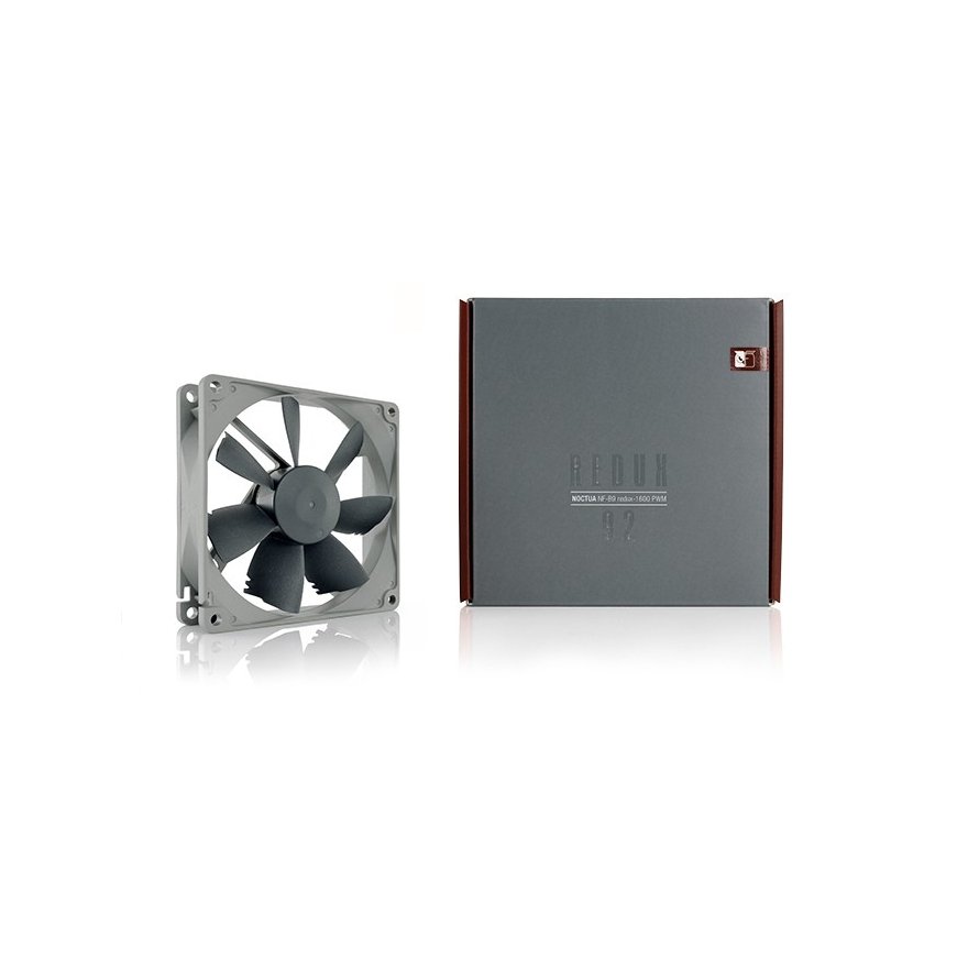 Noctua NF-B9 redux-1600 PWM Tietokonekotelo Tuuletin 9,2 cm musta, Harmaa – 3