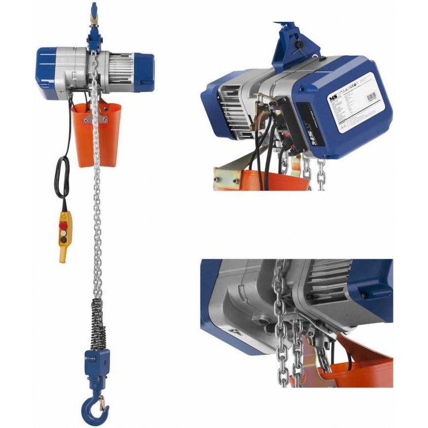 MSW Electric chain hoist 2000kg, 6m, colored