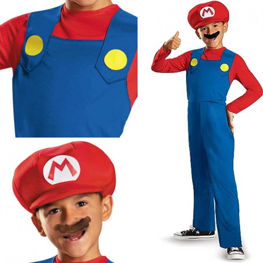 Karnavalinis kostiumas Super Mario, 137-149 cm
