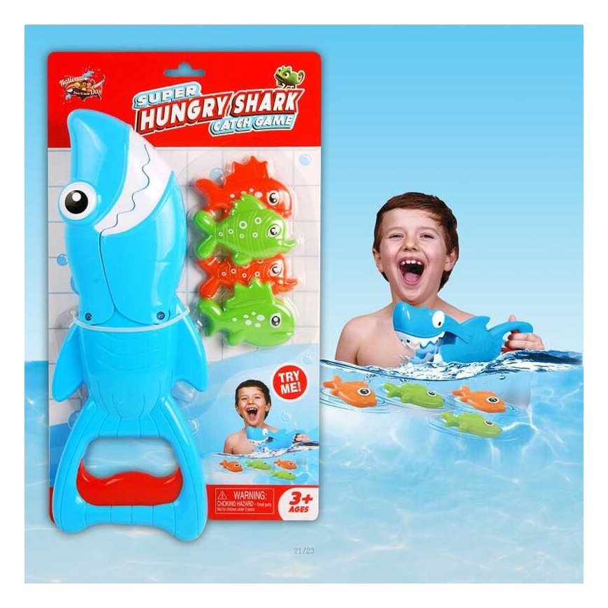 Lean Toys Maudymosi žaidimų rinkinys Shark Fish Hunter Mėlyna – 5