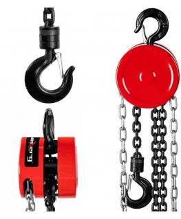 Steinberg Systems Manual chain winch 1000 kg / 6 m, red