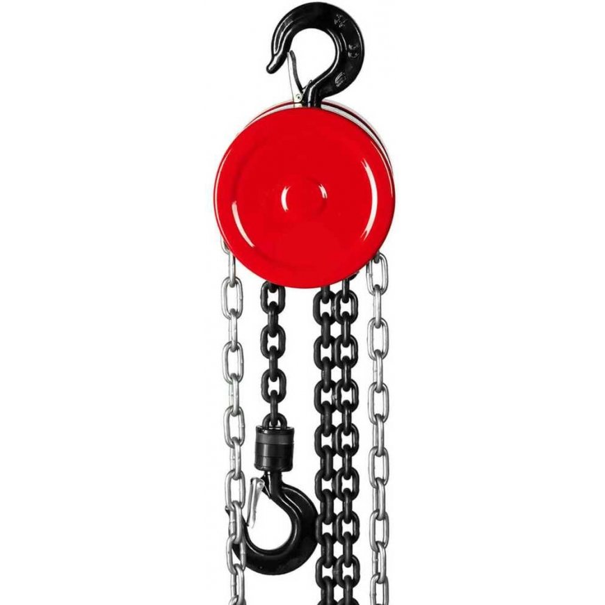 Steinberg Systems Manual chain winch 1000 kg / 6 m, red – 3