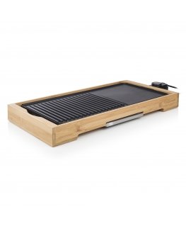 Tristar BP-2641 grill Lauapealne Elektriline Bamboo, Must 2200 W