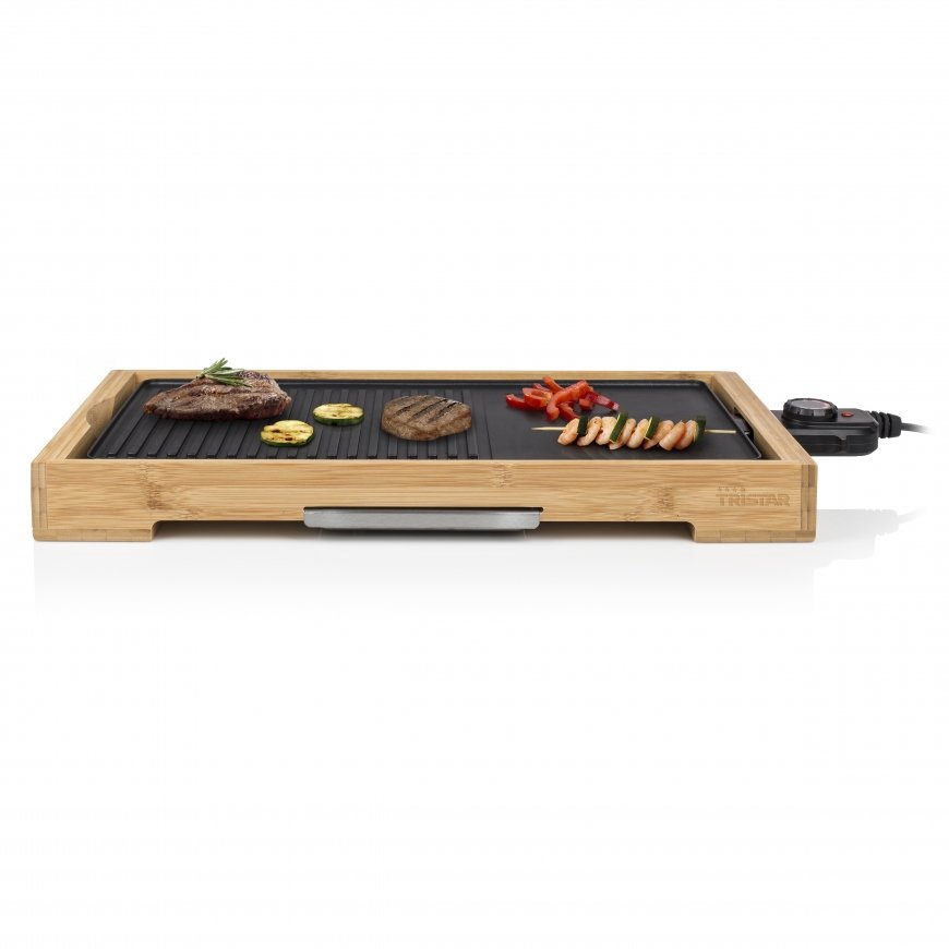 Tristar BP-2641 kepsninė / grilis Grotelės Stalo paviršius Elektrinis Bamboo, Juoda 2200 W – 5
