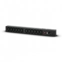 CyberPower PDU20BHVIEC12R toitejaotuskomponent (PDU) 12 vahelduvvoolu kontakt 1U Must