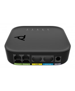Headset Hewlett Packard (HP) Poly ATA 402 2FXS Voice Port VoIP Adapter with Open SIP and Power Supply No localization