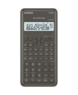 Casio FX-82MS-2, Pocket, Scientific, 10 digits, 2 lines, Battery, Black