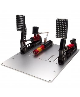 Simagic P2000 hidrauliskais 2 pedāļu komplekts, 200&nbsp;KG Loadcell&nbsp;— Crimson Edition