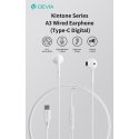Devia wired earphones Kintone A3 Digital USB-C white Devia wired earphones Kintone A3 Digital USB-C white