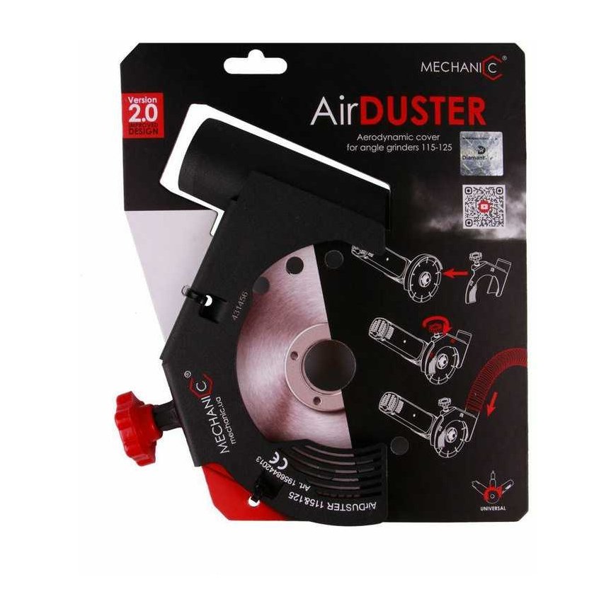 DISTAR PRZYSTAWKA ODSYSAJĄCA DO SZLIFIERKI KĄTOWEJ AIRDUSTER 115mm-125mm – 4