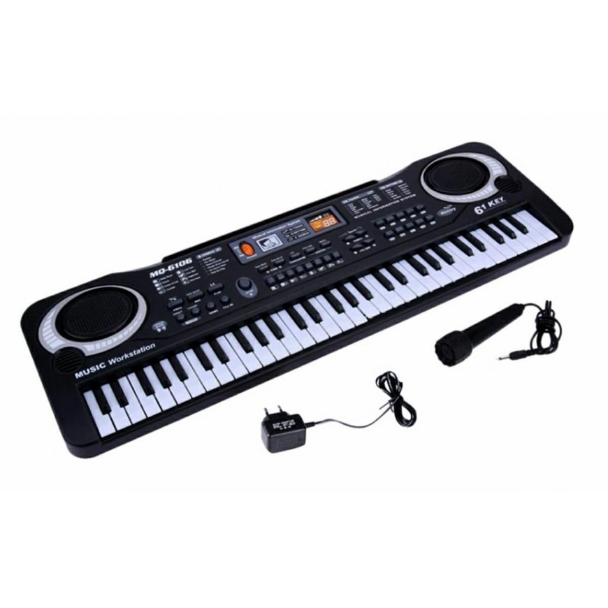 ATL Synthesizer - piano with microphone, black – 2