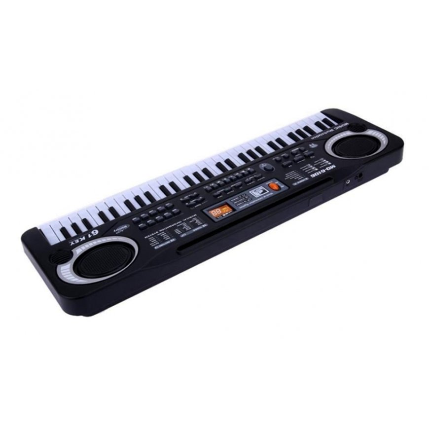 ATL Sintezatorius - pianinas su mikrofonu, juodas – 5