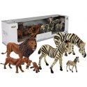 Lean Toys African Wild Animal Figures Set LeanToys Lion and Zebra Families Lean Toys African Wild Animal Figures Set LeanToys Lion and Zebra Families