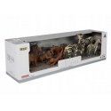 Lean Toys Afrikos laukinių gyvūnų figūrėlių rinkinys LeanToys liūtų ir zebrų šeimos