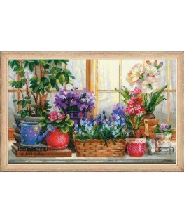 Uab Riolis Window sill with flowers SR1669
