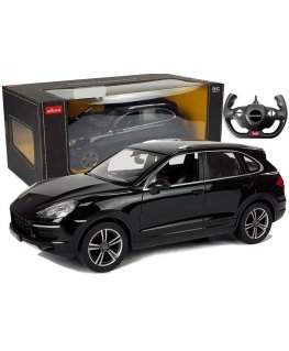 Lean Cars Automobilis R/C Porsche Cayenne Turbo Rastar 1:14 Juodas