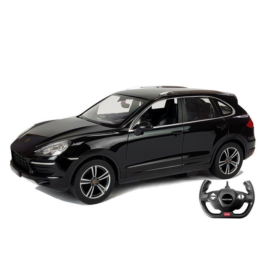 Lean Cars Automobilis R/C Porsche Cayenne Turbo Rastar 1:14 Juodas – 2