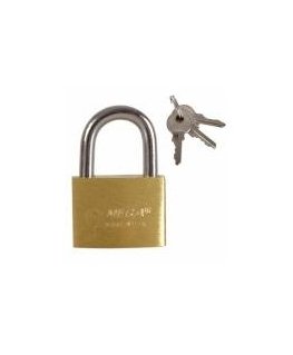 Padlock brass SLIM 25mm 3 keys