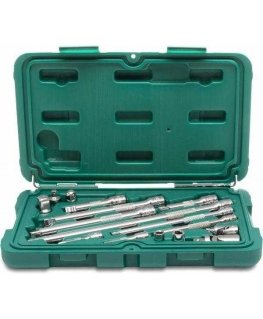 SATA Set 16 CZĘŚCIOWY AKCESORIÓW I PRZEDŁŻEK 1/4", 3/8"