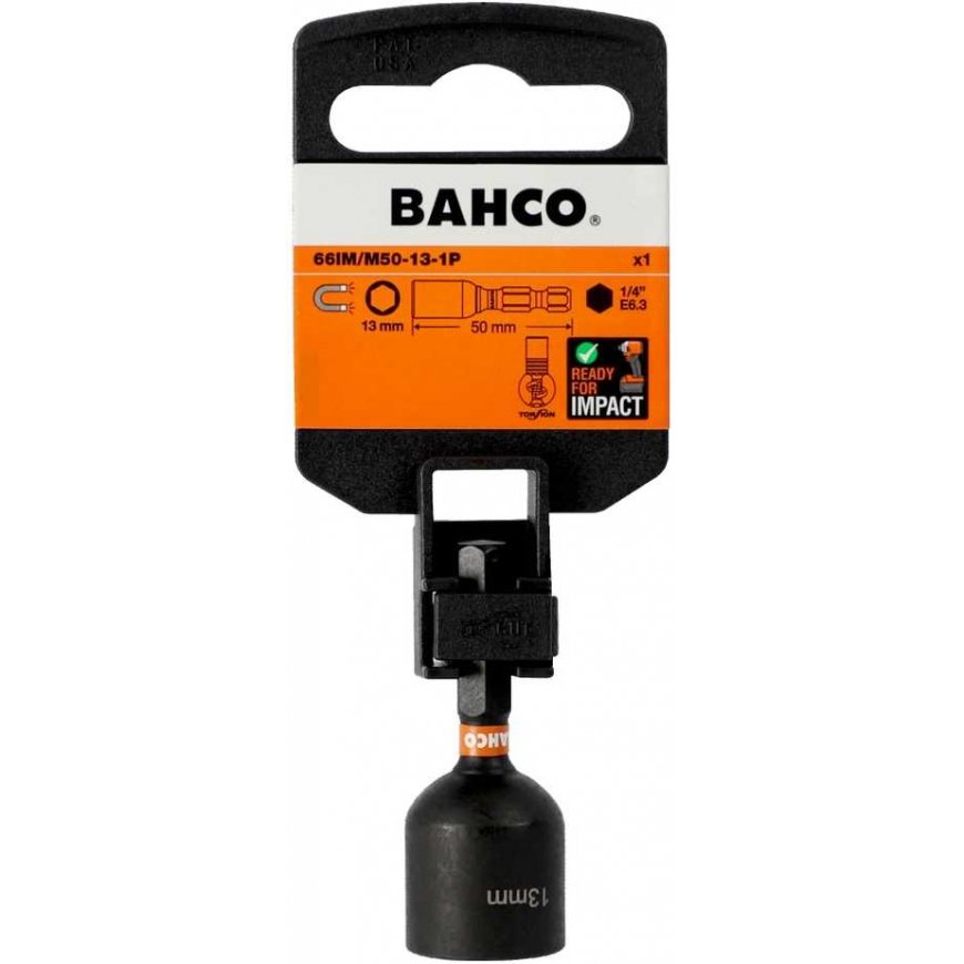 Bahco Magnetinė smūginė galvutė šešiakampiams sraigtams, 13mm