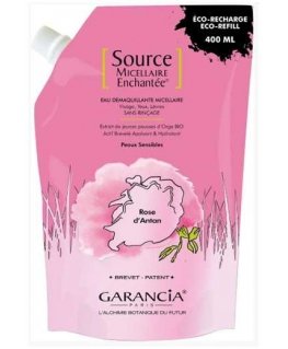 Garancia Source Micellaire Enchanté Rose Of Yesteryear Eco-Refill make-up remover, 400 ml