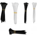 Opaski klimakowe plastikowe wielokolorowe set 500 pcs. amio-04317