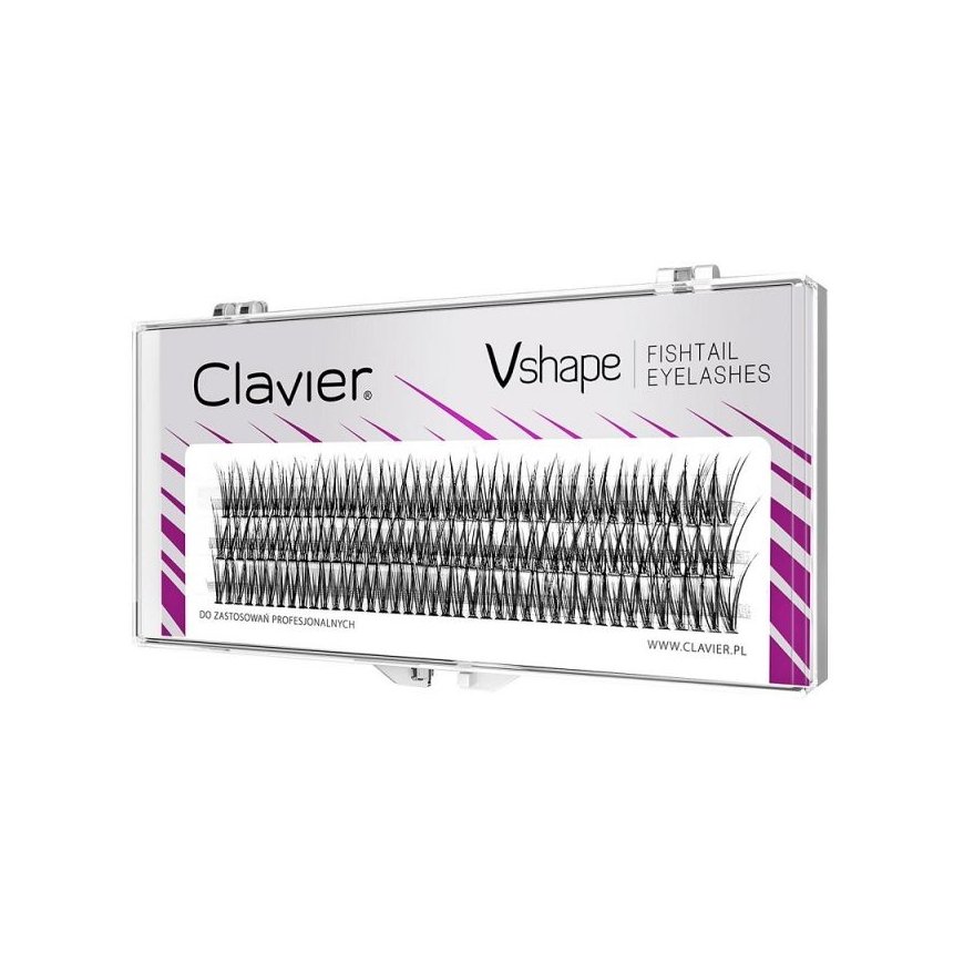 CLAVIER_Vshape kępki rzęs 14mm