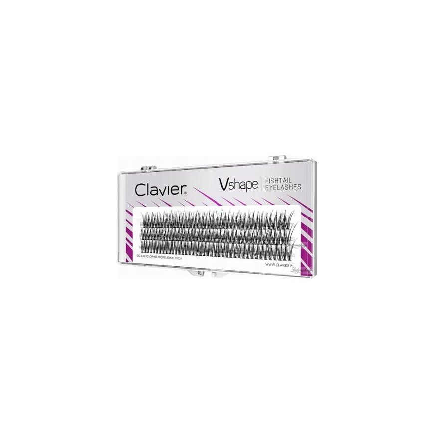 CLAVIER_Vshape kępki rzęs 14mm – 2