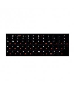 Riff Riff Qwerty kyeboard stickers RU red