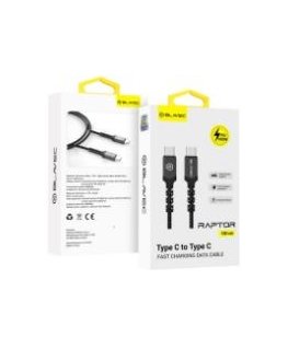 Blavec Cable Raptor braided - Type C to Type C - PD 100W 5A 1 me
