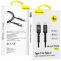 Blavec Cable Raptor braided - Type C to Type C - PD 100W 5A 1 me