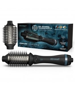 Revamp Progloss Volume & Style Hot Brush Style Karšto oro šepetys Šiltas Juoda 1000 W 3 m
