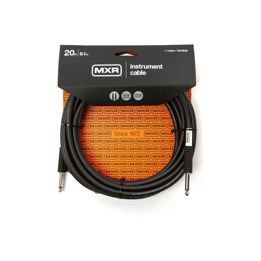 MXR Standard -instrumenttikaapeli 6 m, musta