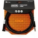 MXR Standard instrument cable with angle connector 3m, black MXR Standard instrument cable with angle connector 3m, black