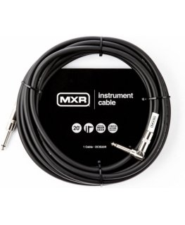 MXR Standard -instrumenttikaapeli kulmaliittimellä 6 m, musta