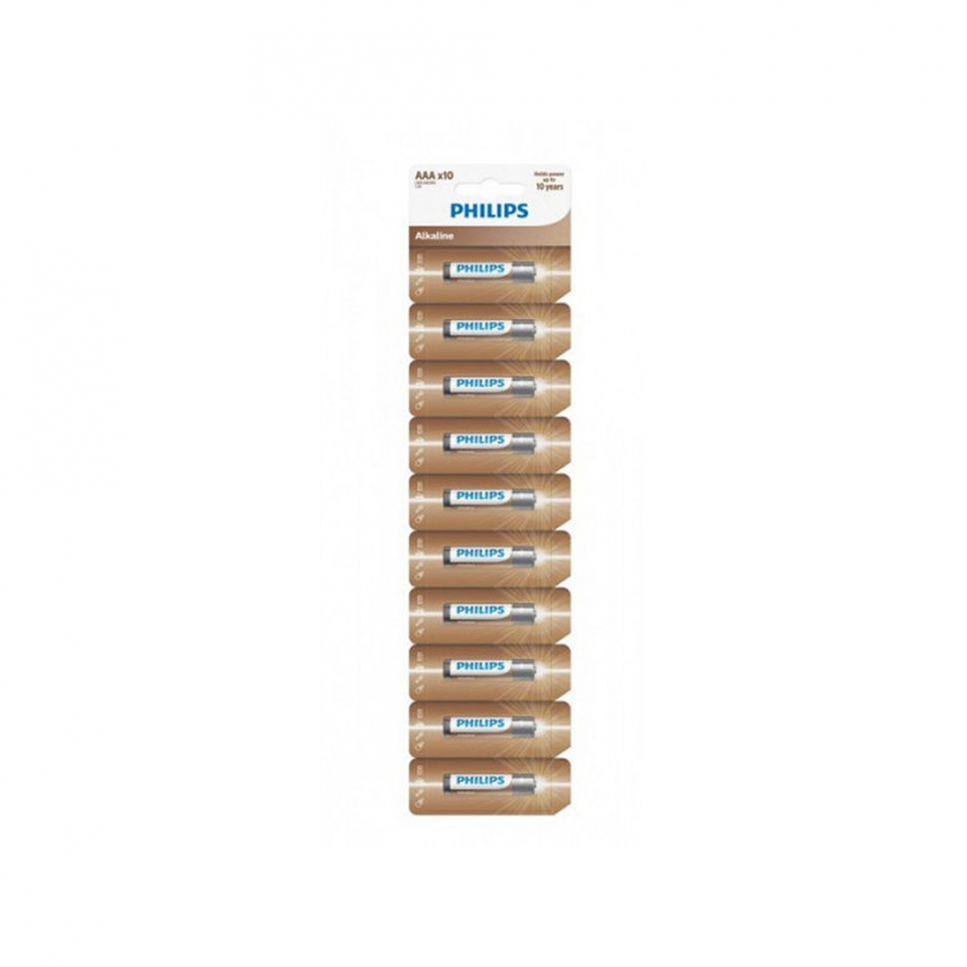 Battery PHILIPS AAA LR03 10pcs blister Entry Alkaline