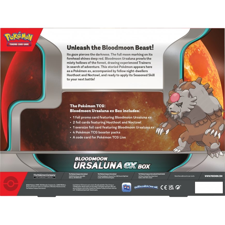 Pokemon TCG: Bloodmoon Ursaluna ex Box -keräilykorttisetti – 2
