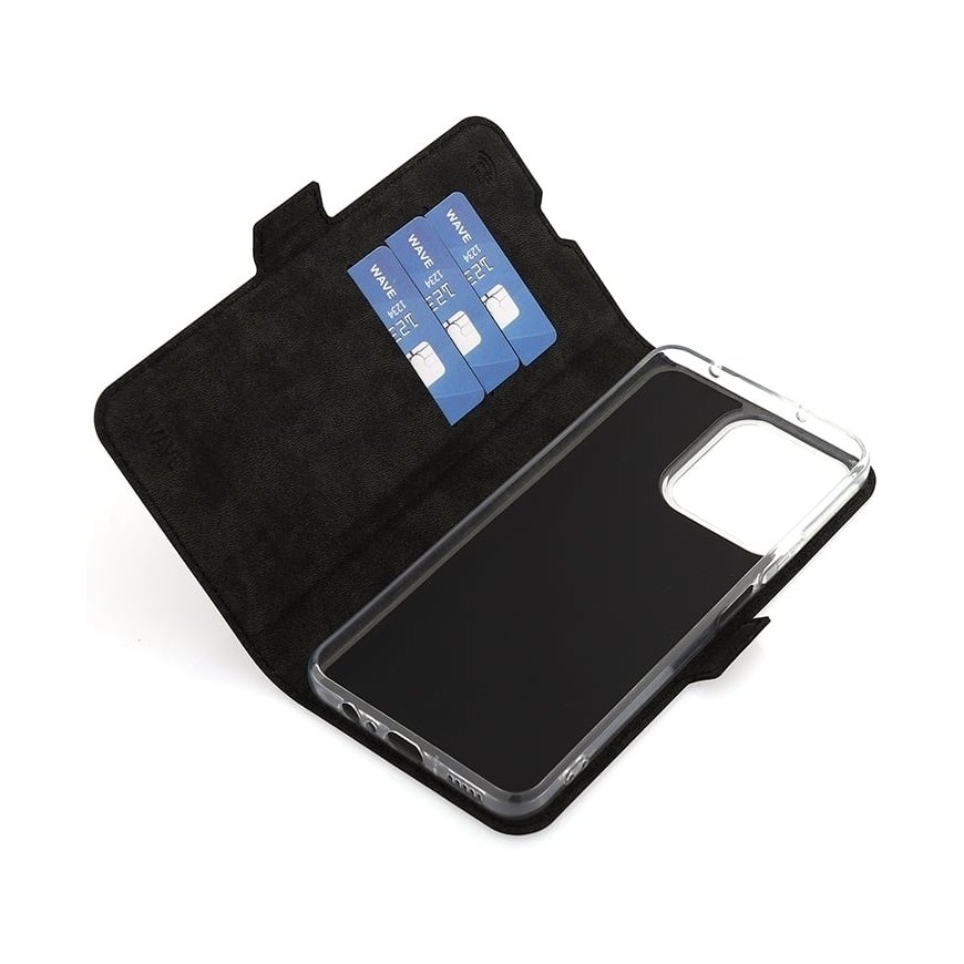 Wave BookCase -suojakotelo, Honor 200 Smart, musta – 5