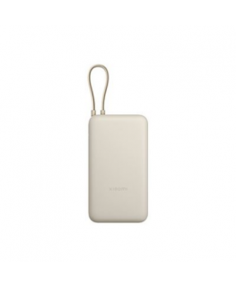Xiaomi 33W Power Bank (Integrated Cable) | 20000 mAh | USB-C/USB-C cable/USB-A | Tan