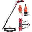 Ulsonix Telescopic water washing brush with hose for cleaning windows, solar collectors, 9m long Ulsonix Telescopic water washing brush with hose for cleaning windows, solar collectors, 9m long
