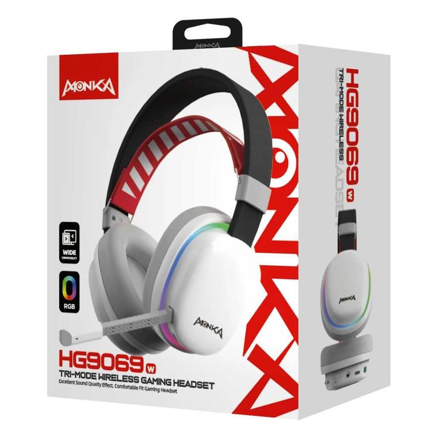 Marvo Ausinės su mikrofonu Monka Echo RS HG9070W Belaidės – 5