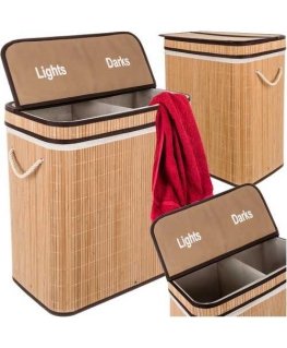 Bag bamboo na pranie - two-compartment Ruhhy 24269