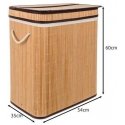 Bag bamboo na pranie - two-compartment Ruhhy 24269