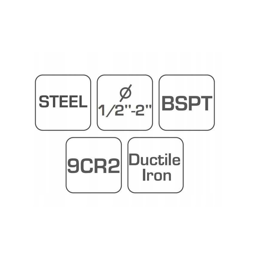 Hogert Professional Pipe Tap Set 1/2" - 2" - HT1P636 – 2