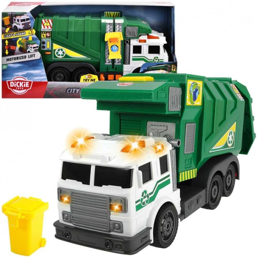Dickie Interactive garbage truck City Cleaner vehicle Light Sound 37 cm – 3