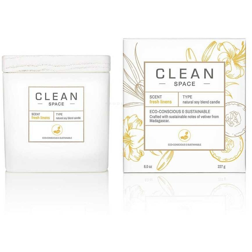 Clean Clean, Space Fresh patalynė, kvapioji žvakė, 227 g – 2