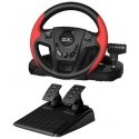 Steering wheel Genius GX Gaming SpeedMaster, steering wheel with pedals and gear lever, 13 buttons, USB, red-black Steering wheel Genius GX Gaming SpeedMaster, steering wheel with pedals and gear lever, 13 buttons, USB, red-black